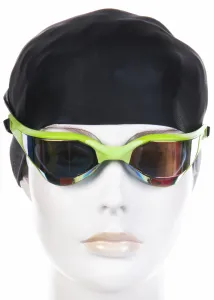 Plavecké okuliare mad wave razor rainbow goggles čierna/zelená