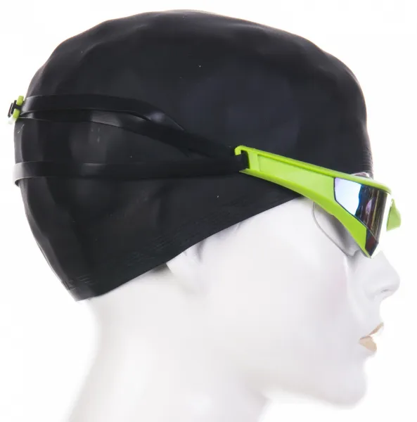 Plavecké okuliare mad wave razor rainbow goggles čierna/zelená