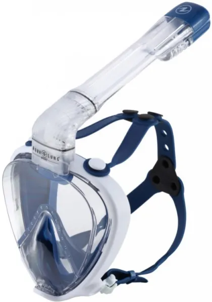 Maska na šnorchlovanie aqualung smartsnorkel mask blue/white s