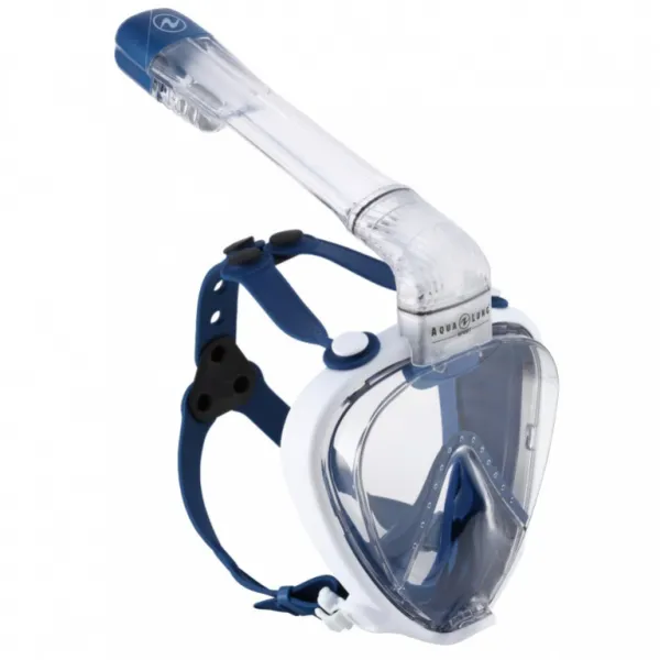 Maska na šnorchlovanie aqualung smartsnorkel mask blue/white s