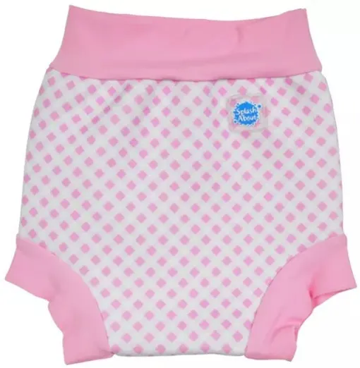 Dojčenské plavky splash about happy nappy pink cube s