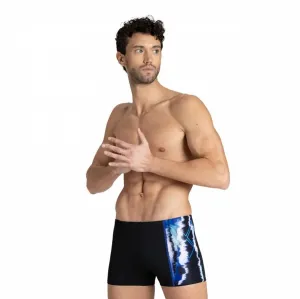 Pánske plavky arena infinite stripe short black/neon blue/multi 32