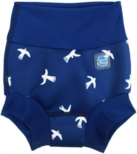 Dojčenské plavky splash about new happy nappy white birds s