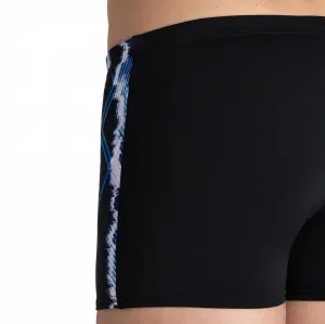 Pánske plavky arena infinite stripe short black/neon blue/multi 32