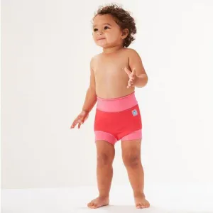 Dojčenské plavky splash about new happy nappy pink geranium m