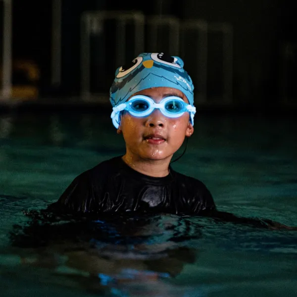 Finis flowglow goggles modrá