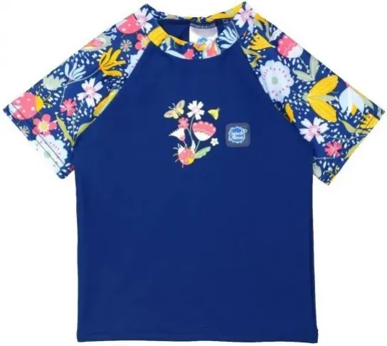 Plážové uv tričko splash about short sleeve rash top garden