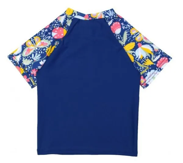 Plážové uv tričko splash about short sleeve rash top garden