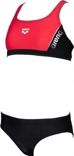 Arena thrice two pieces junior black/anguria/white 116cm