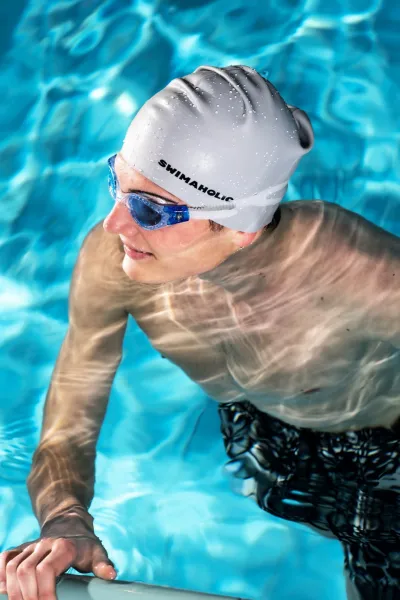 Plavecké okuliare swimaholic elbe swim goggles modrá