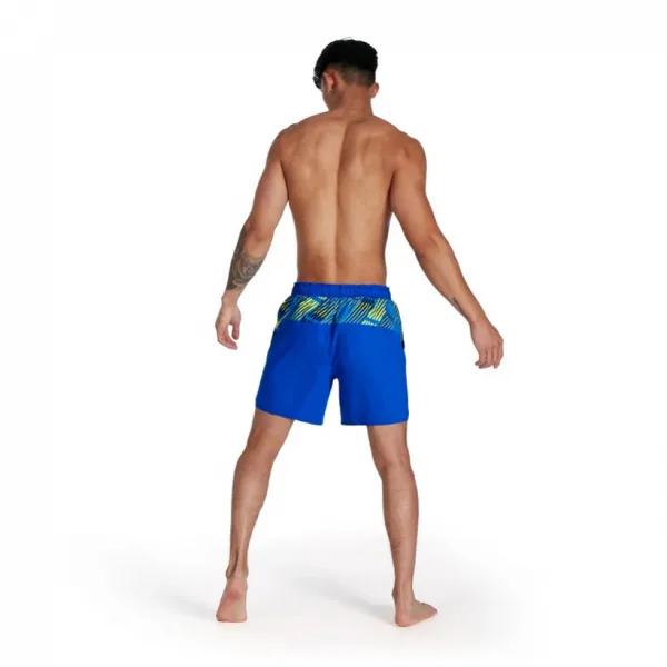 Speedo sport panel 16 watershort blue flame/bright zest/black s - uk32