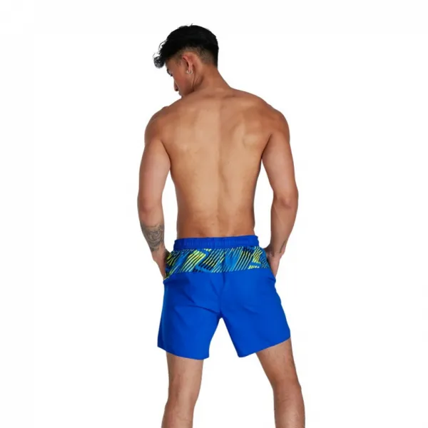 Speedo sport panel 16 watershort blue flame/bright zest/black s - uk32