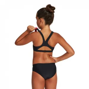 Arena thrice two pieces junior black/anguria/white 116cm