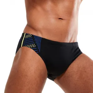 Speedo 7cm tech panel brief black/chroma blue/spritz xxs - uk28