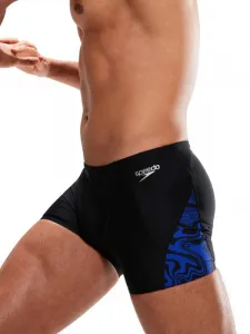 Speedo allover v-cut aquashort black/chroma blue s - uk32