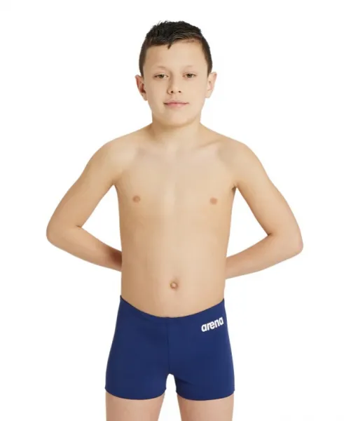 Arena solid short junior navy/white 140cm
