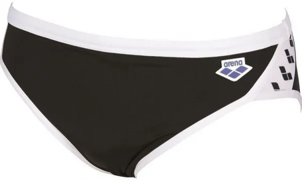 Arena icons swim brief solid black/white s - uk32