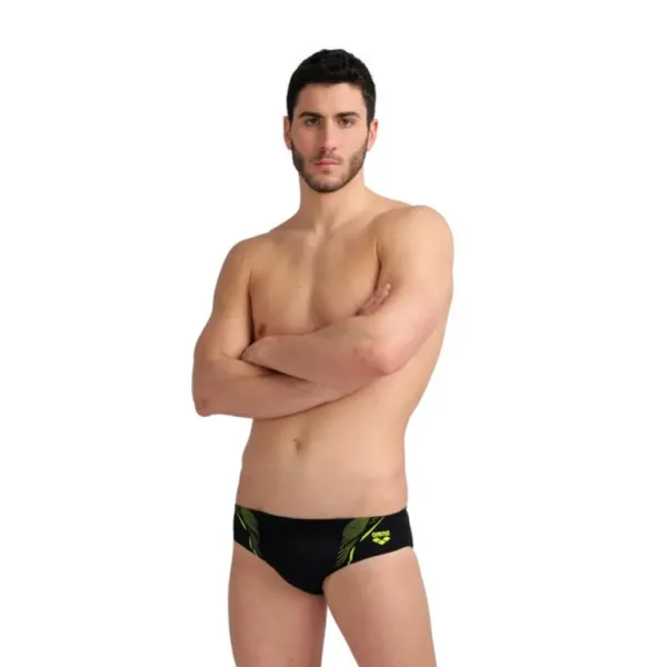 Arena swim briefs graphic black/soft green s - uk32