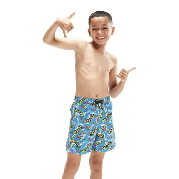 Speedo printed 15 watershort boy bolt/bright yellow/salso/lawn 152cm