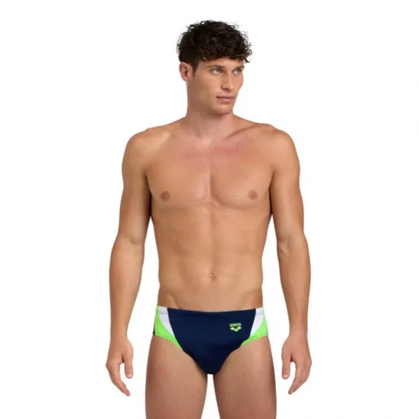 Arena swim briefs panel navy/green/white s - uk32