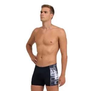 Arena overlap swim short black/white multi s - uk32