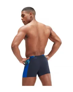 Speedo eco endurance+ splice aquashort true navy/cobalt/blue/lemon s -
