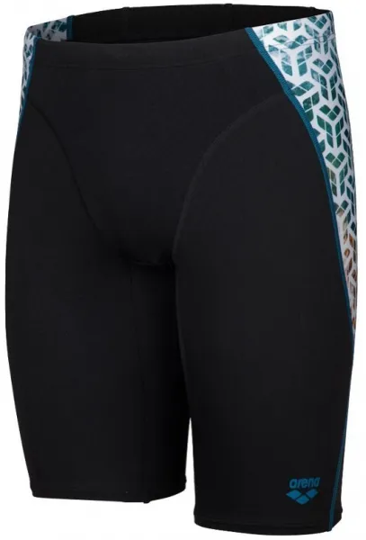 Arena planet water swim jammer black/white multi xl - uk38