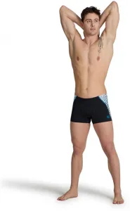 Arena planet water swim shorts black/white multi s - uk32