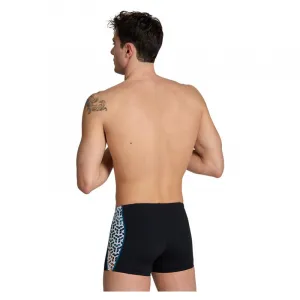 Arena planet water swim shorts black/white multi s - uk32