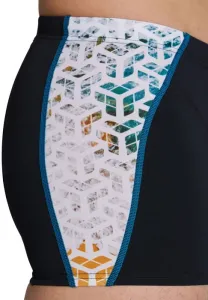 Arena planet water swim shorts black/white multi s - uk32