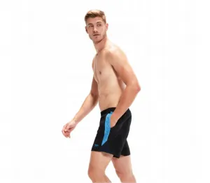 Speedo hyper boom splice 16 watershort black/beach blue/true navy s -