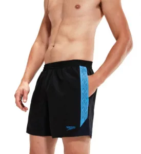 Speedo hyper boom splice 16 watershort black/beach blue/true navy s -