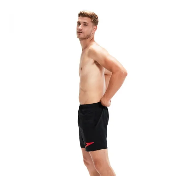 Speedo sport logo 16 watershort black/fed red s - uk32