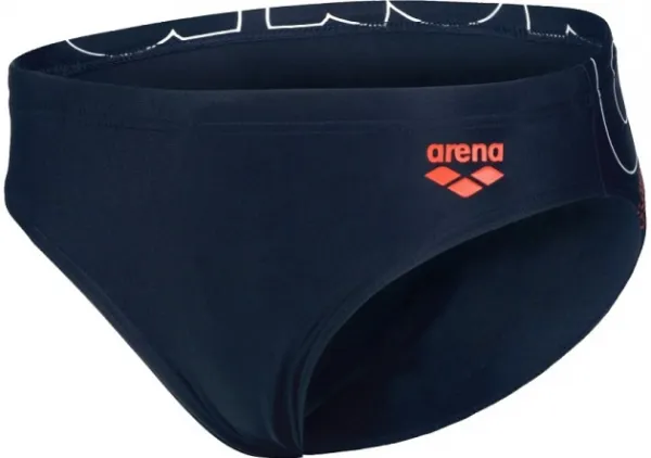 Arena boys swim brief graphic navy 164cm
