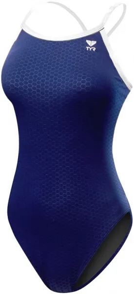 Tyr hexa diamondfit navy/white xxs - uk28