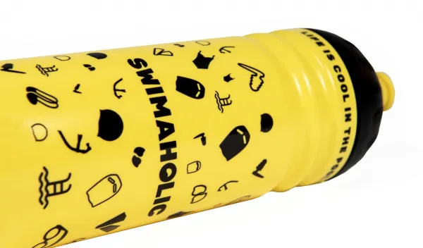 Swimaholic water bottle swimming world žltá