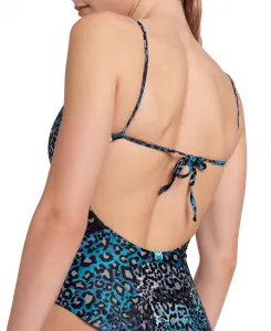 Arena water print swimsuit animalier l - uk36