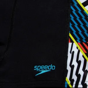 Speedo digital panel aquashort boy black/white/watermelon/bolt/bitter