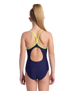 Arena daly swimsuit light drop back girls navy soft green/navy multi