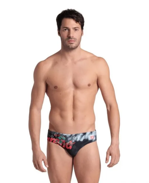 Arena splash point swim briefs black s - uk32