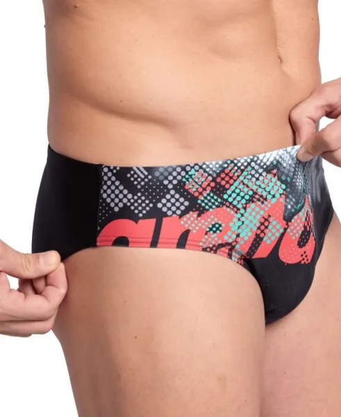 Arena splash point swim briefs black s - uk32