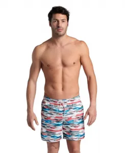Arena beach boxer allover white/turquoise multi xxl - uk40