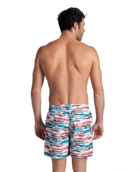 Arena beach boxer allover white/turquoise multi xxl - uk40