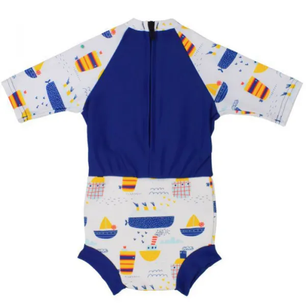 Splash about happy nappy sunsuit tug boats xl