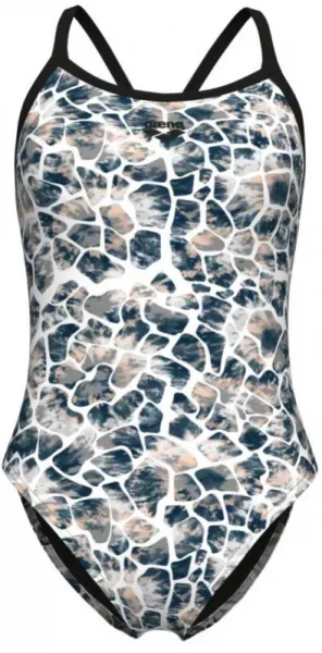 Arena earth swimsuit xcross back black/white multi l - uk36