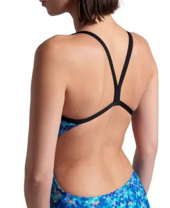 Arena pooltiles swimsuit challenge back black/blue multi xl - uk38