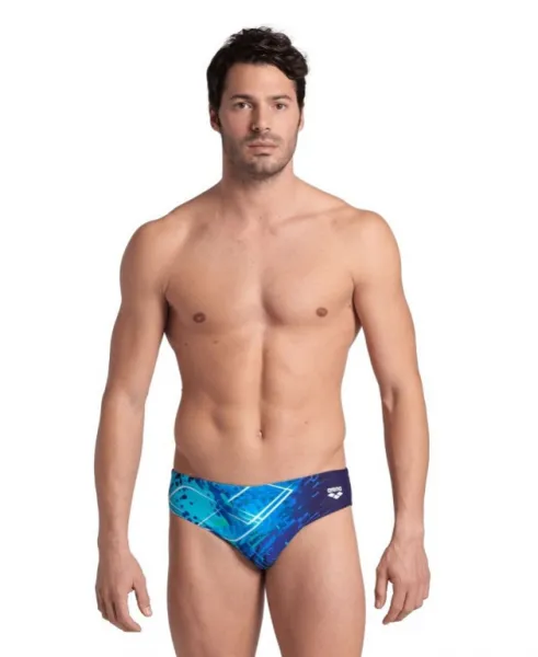 Arena funny spot swim brief navy/multi s - uk32
