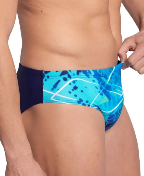 Arena funny spot swim brief navy/multi s - uk32