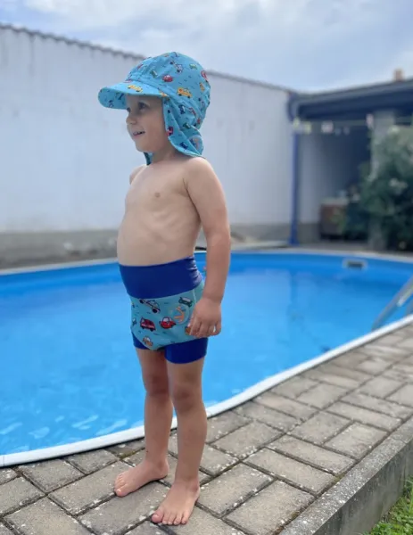 Dojčenské plavky aquakiddo swim nappy cars s