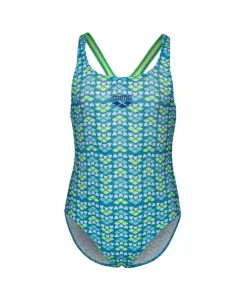 Arena friends swimsuit swim pro girls soft green/multi 92cm